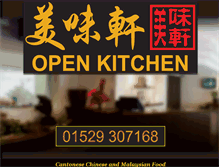 Tablet Screenshot of openkitchen-sleaford.com
